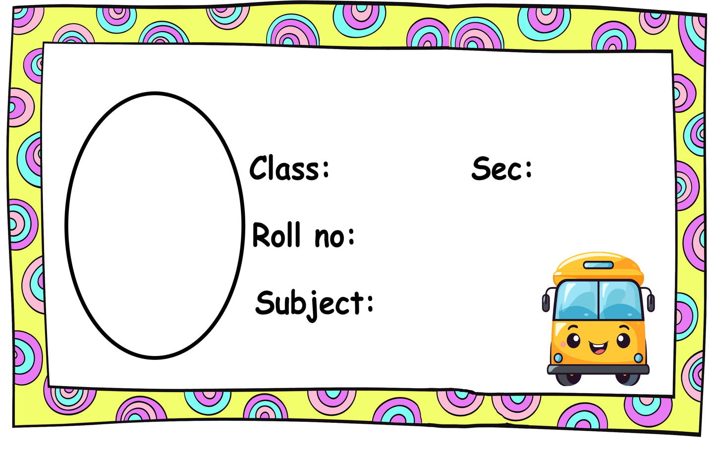 Name Sticker Collection For Books