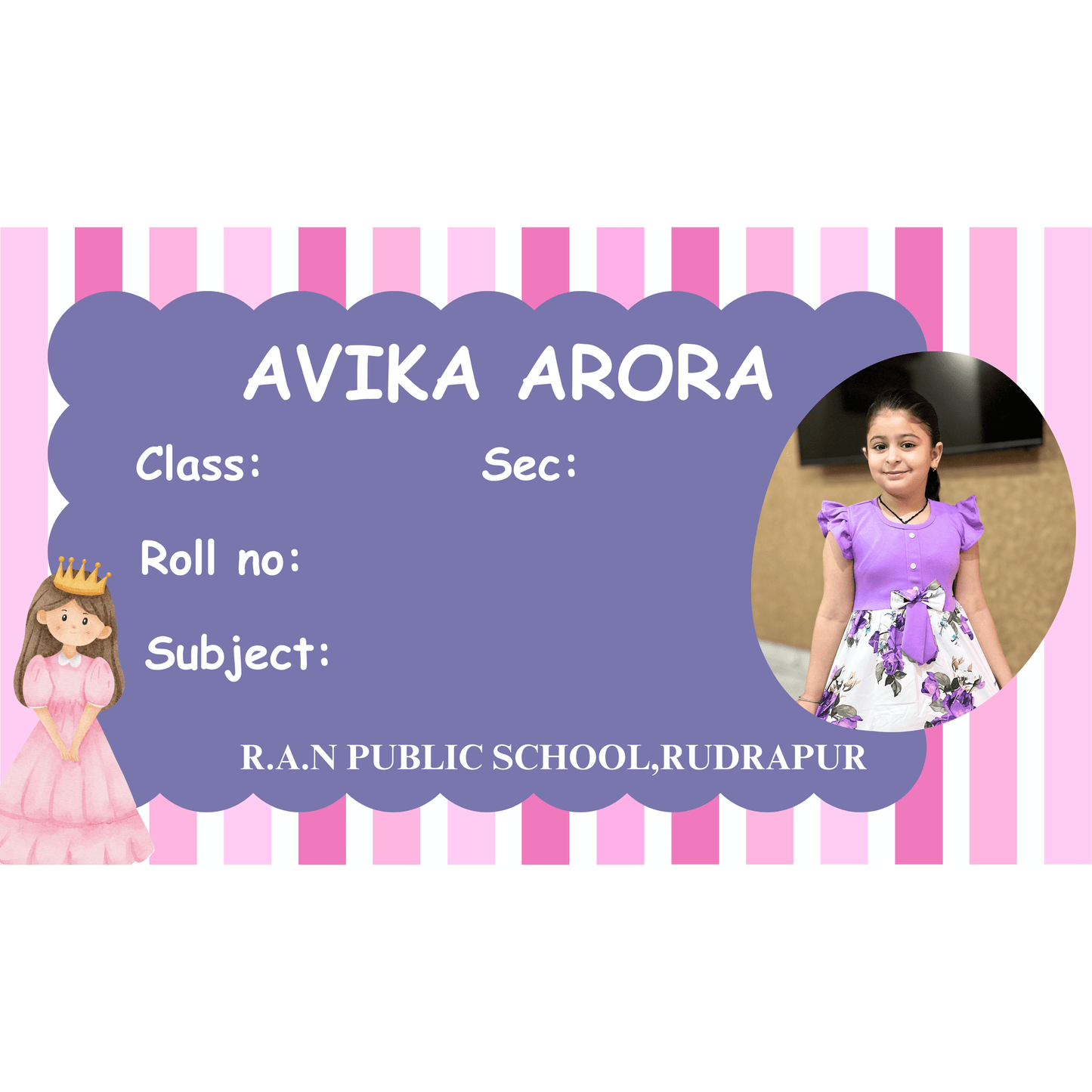 Name Sticker Collection For Books