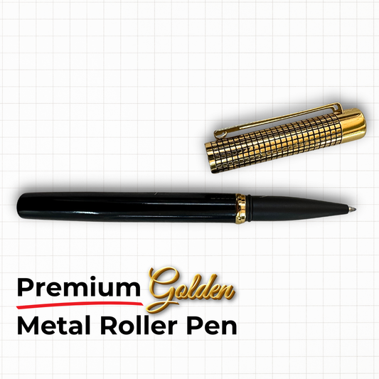 Heavy Golden Cap Metal Roller Pen