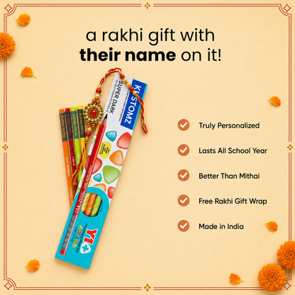 PERSONALIZED PENCILS RAKHI EDITION