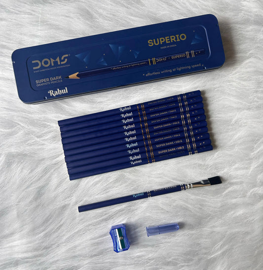 Customised DOMS Superio Pencil box with engraved Names